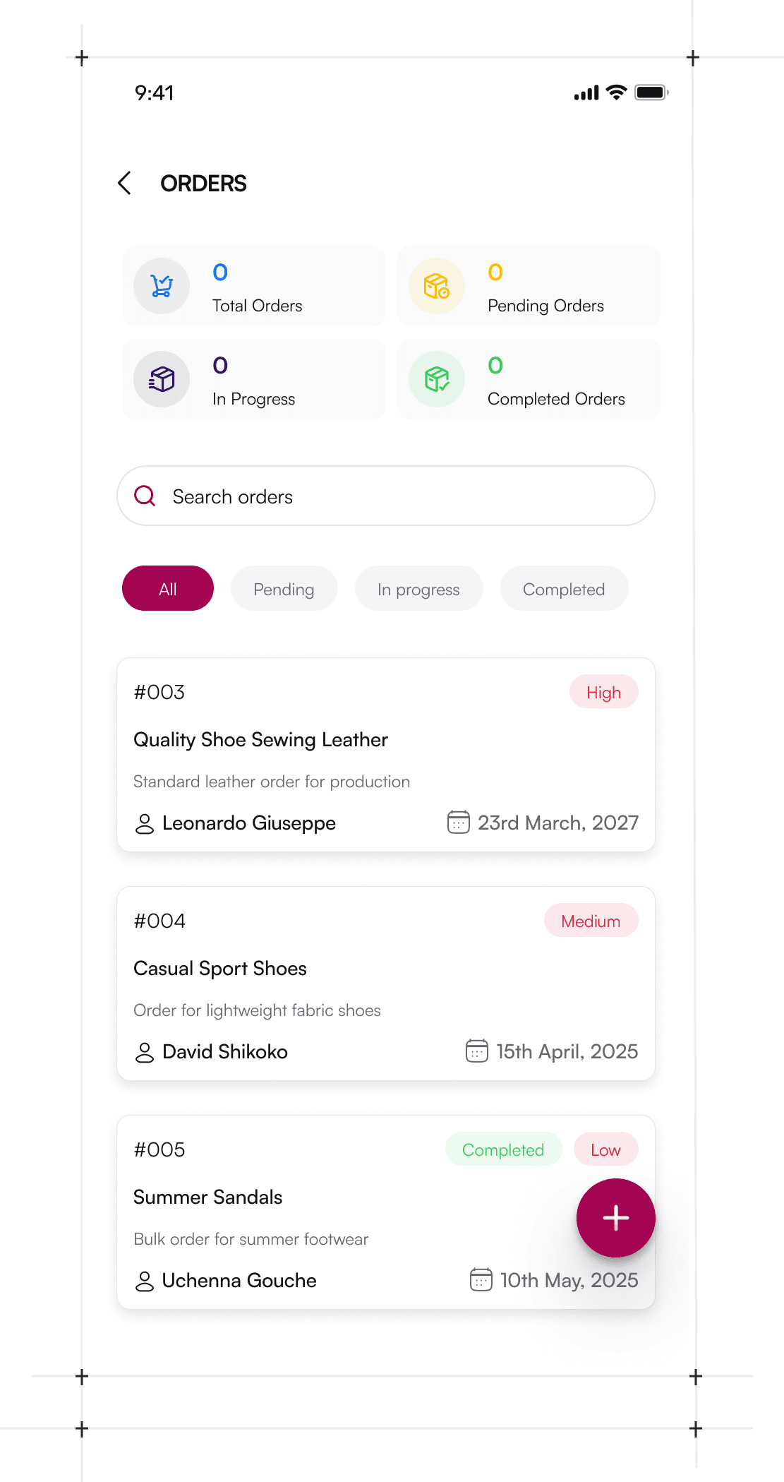 Thimblely order tracking for fashion businesses